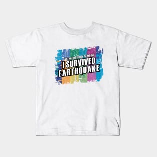 I Survived The Earthquake Kids T-Shirt